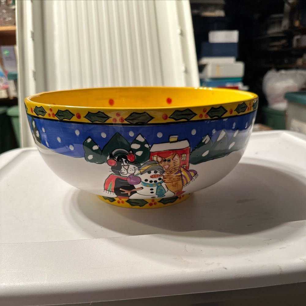 Vintage Catzilla Candace Reiter 10” Bowl